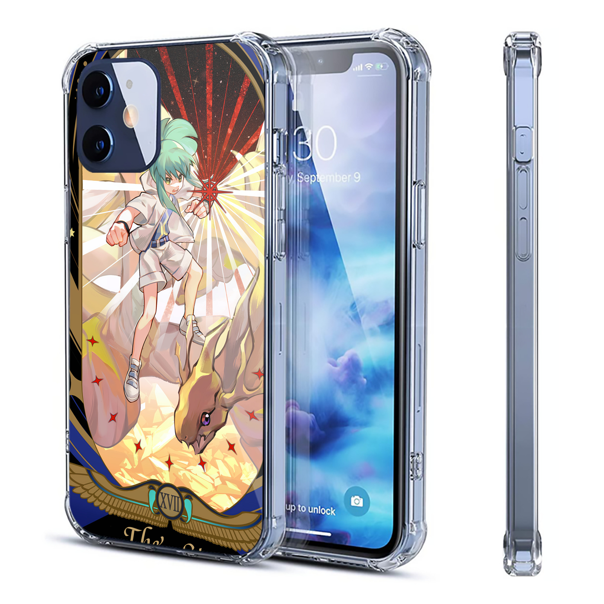 （画像用） 遊☆戯☆王 Yu-Gi-Oh! 【iPhone 12シリーズ対応】透明スマホケース（クリアソフトケース）